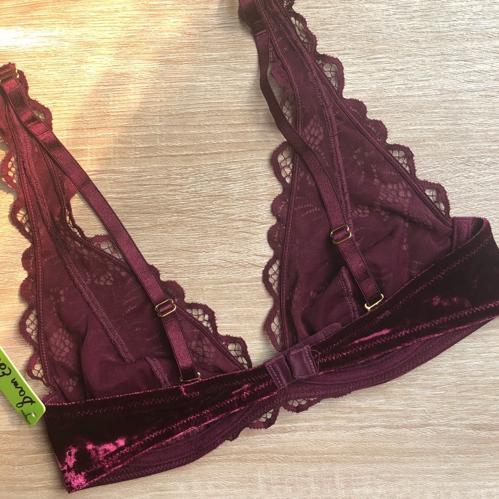 Sam Edelman Lace & Velvet Bralette - Picture 4 of 6